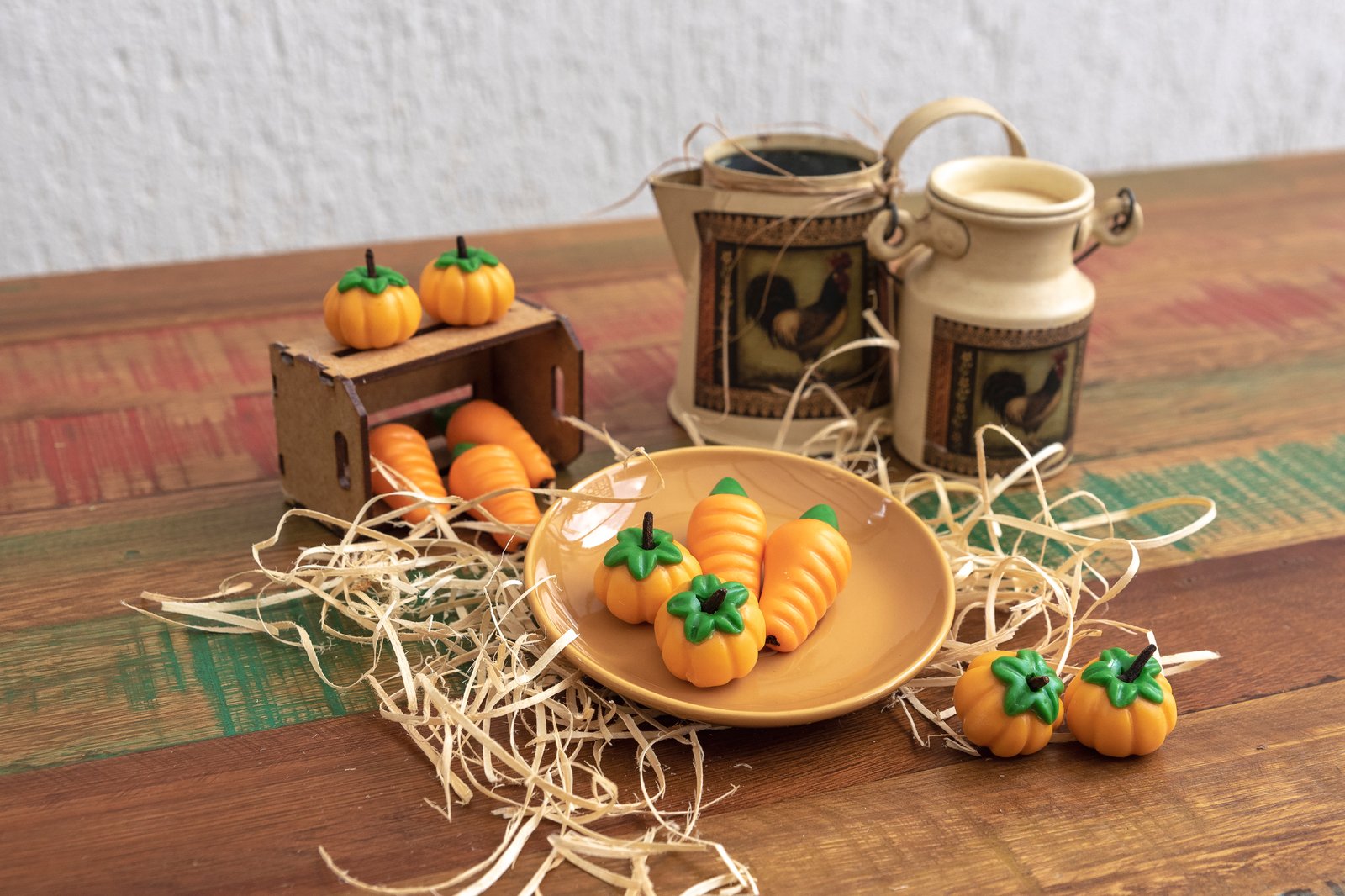 Frutinhas de Abóbora e Cenoura de Leite Ninho